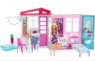 Casa Barbie con bañera/piscina y Muebles