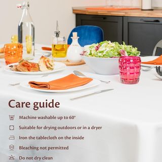 Flowen Mantel Antimanchas Mesa Azul 140x140 Hule M