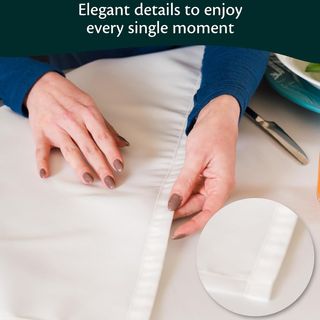 Flowen Mantel Antimanchas Mesa Azul 140x140 Hule M