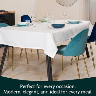 Flowen Mantel Antimanchas Mesa Azul 140x140 Hule M