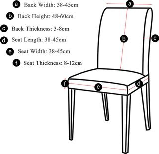 4 Piezas Fundas de Sillas de Comedor, Elásticas y