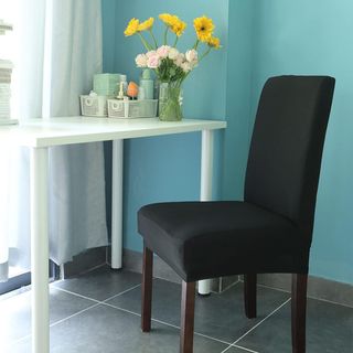 4 Piezas Fundas de Sillas de Comedor, Elásticas y