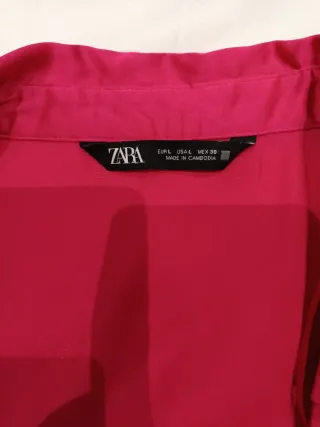 Camisa de raso de zara