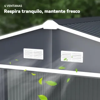 Cobertizo de Jardín 8,3 m2 277x322x192 cm