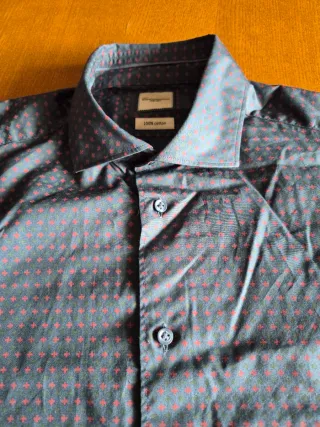 Camicia uomo in cotone a fantasia