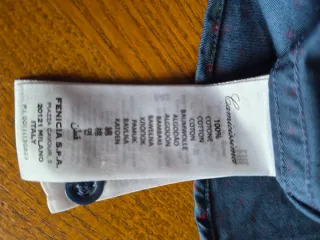 Camicia uomo in cotone a fantasia