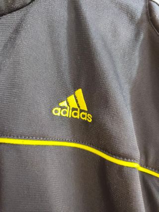 Sudadera Adidas Color Negro, Gris y Amarillo S