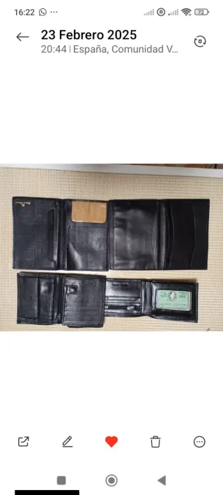 Lote de carteras de piel