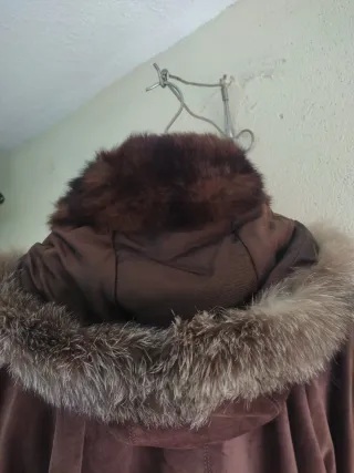 Abrigo piel con pelo