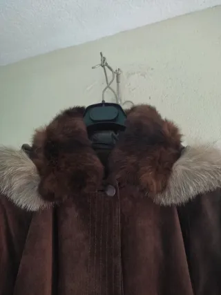 Abrigo piel con pelo