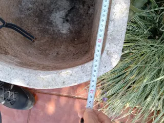 Macetero piedra granito rinconera