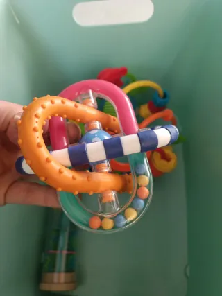 Lote Juguetes Bebé Sonajero y Mordedor