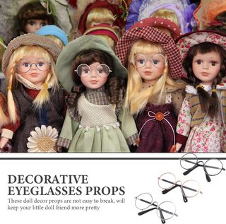 TOYANDONA 3 gafas para muñecas, 3 pares de gafas d