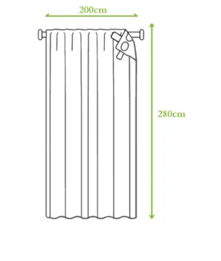 Conjunto de 8 cortinas opacas térmicas y visillos