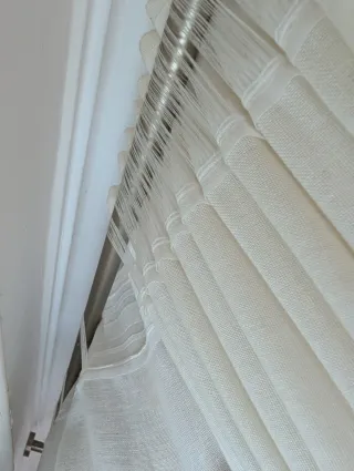 Conjunto de 8 cortinas opacas térmicas y visillos