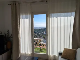 Conjunto de 8 cortinas opacas térmicas y visillos