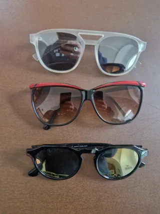 3 paia occhiali da sole unisex