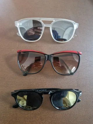 3 paia occhiali da sole unisex