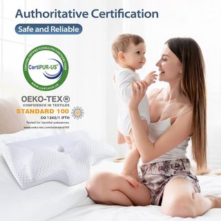 HOMCA Almohada Cervical de Espuma Viscoelastica, A