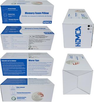 HOMCA Almohada Cervical de Espuma Viscoelastica, A