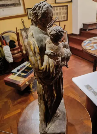 San Giuseppe con Gesù Bambino statua