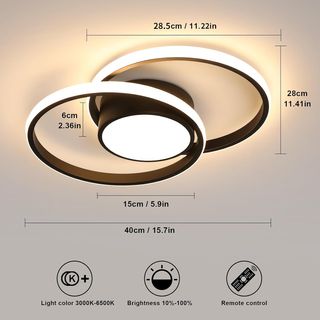 Comely Plafón LED Regulable 40 W 4500 lm – 40 cm –