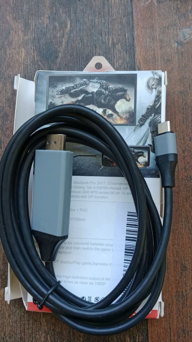 Cabo Adaptador USB-C para HDMI 4K