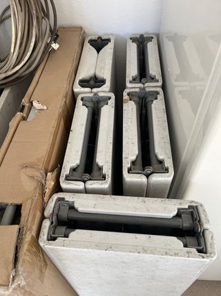 Bancos plástico plegables 5 unidades