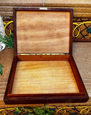 Caja decorativa mapa cobre