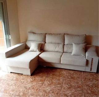 Sofá modular beige tela