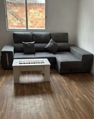Sofá modular beige tela