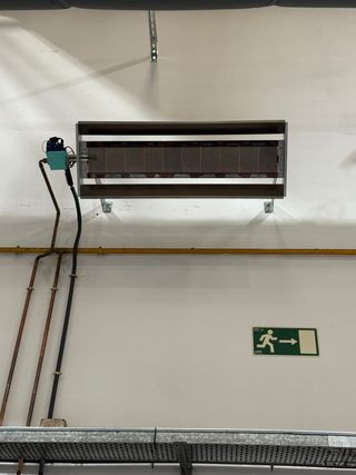 Estufa gas natural pared