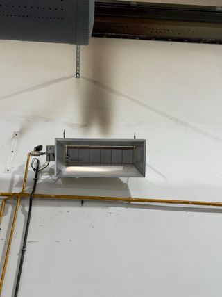 Estufa gas natural pared