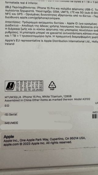 iPhone 15 Pro 128GB Space Gray