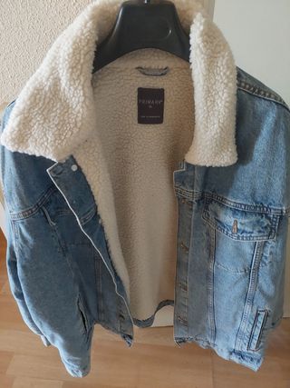 Cazadora vaquera Primark XL con borrego