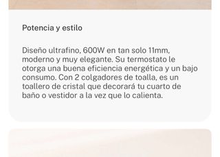 Radiador toallero create cristal