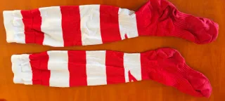 Medias Joma Fútbol Blancas y Rojas