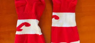 Medias Joma Fútbol Blancas y Rojas