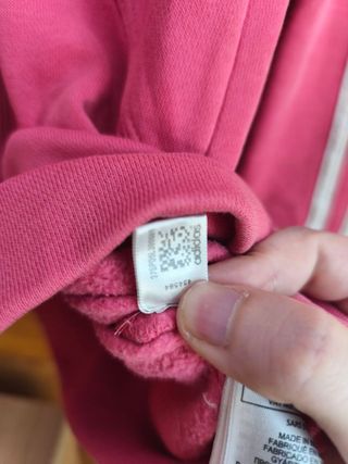 Sudadera Adidas Color Rosa y Blanco Talla S.