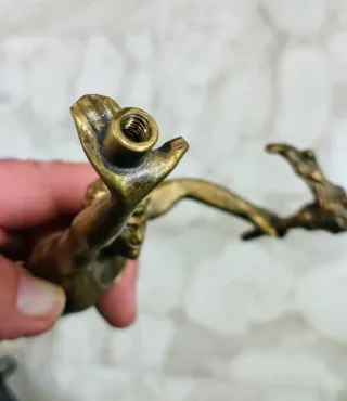 Scultura in bronzo o ottone pieno Tedoforo 1 kg