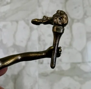 Scultura in bronzo o ottone pieno Tedoforo 1 kg