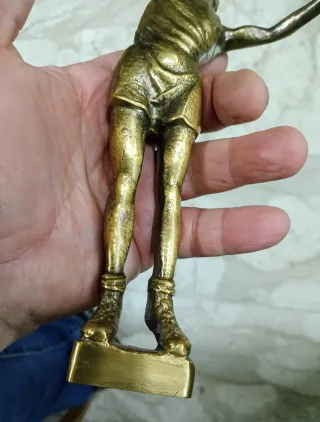 Scultura in bronzo o ottone pieno Tedoforo 1 kg