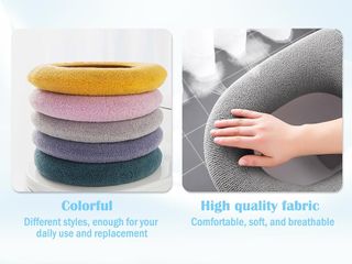 5PCS Cubierta de Asiento de Inodoro Lavable, Funda