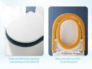 5PCS Cubierta de Asiento de Inodoro Lavable, Funda