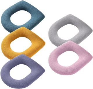 5PCS Cubierta de Asiento de Inodoro Lavable, Funda