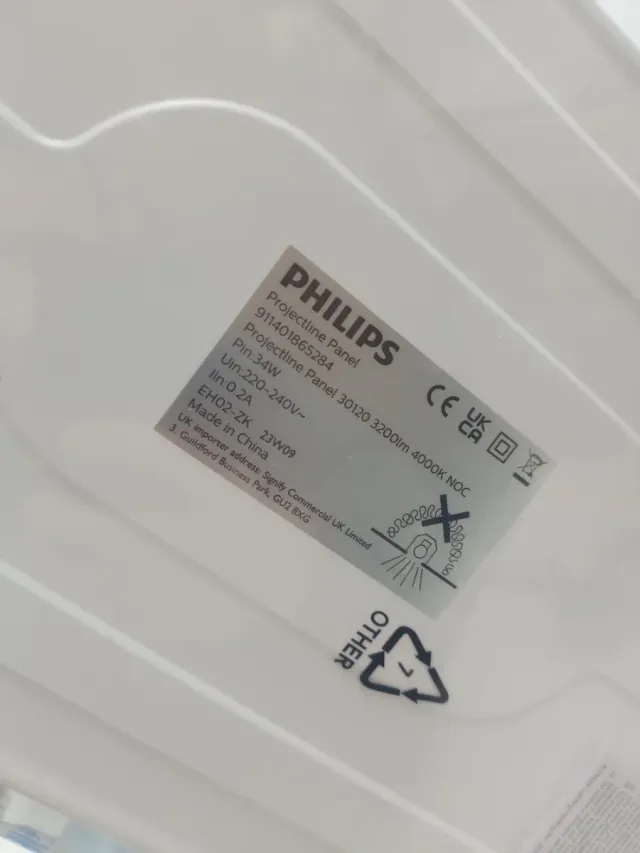 Philips - Panel LED empotrable 34 W