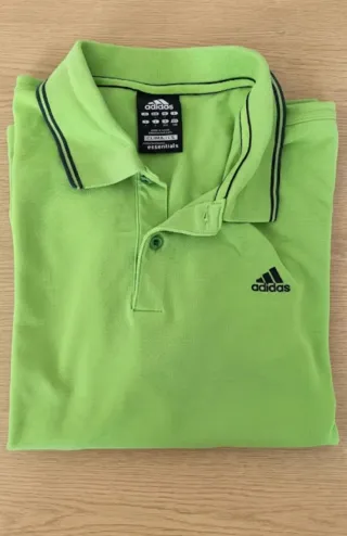 Polo clima 365 Adidas taglia L verde lime usata