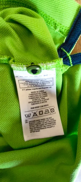 Polo clima 365 Adidas taglia L verde lime usata