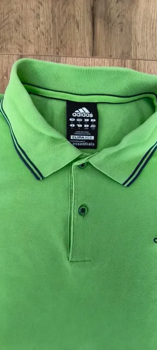 Polo clima 365 Adidas taglia L verde lime usata