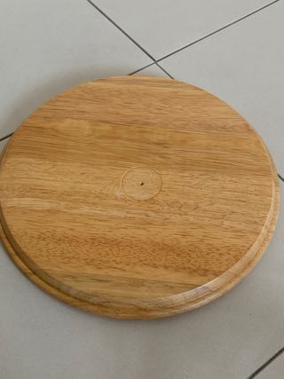 Formaggiera mai usata in legno e vetro 25 cm